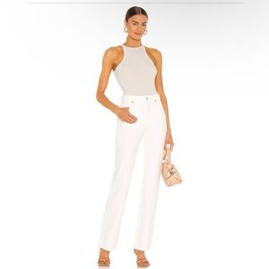 ROLLA'S White Straight Leg Jeans